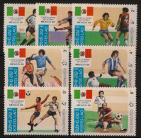 Laos - 1985 - N°Yv. 617 à 623 - Football World Cup Mexico - Neuf Luxe ** / MNH / Postfrisch - Laos