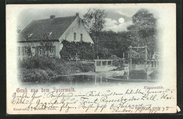 Mondschein-AK Lübbenau, Kannomühle In Der Nacht - Luebbenau