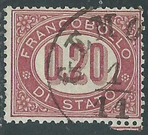 1875 REGNO SERVIZIO DI STATO USATO 20 CENT - RE31-7 - Officials