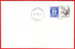 NORWAY - 6796 HOPLAND 25 Mm Ø (Sogn & Fj. County)  = Vestland From Jan.1 2020 - Last Day/postoffice Closed On 1997.10.31 - Lokale Uitgaven
