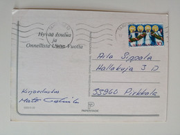 1986..FINLAND ...VINTAGE POSTCARD WITH STAMP..CHRISTMAS - Lettres & Documents