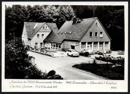 D1930 - Zimmersacher Blauenthal - Ferienheim VEB Karosseriebau Dresden - Gaststätte - Foto Hering Königstein - Eibenstock