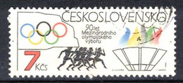 Tchécoslovaquie 1984 Mi 2750 (Yv 2569), Obliteré, Varieté - Couleur Bleu Déplacé - Abarten Und Kuriositäten