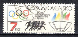 Tchécoslovaquie 1984 Mi 2750 (Yv 2569), Obliteré, Varieté - Couleur Bleu Déplacé - Variétés Et Curiosités