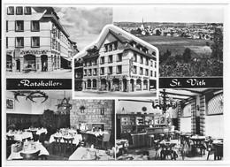 - 415 -  ST VITH  Hotel Restaurant  Ratskeller (grand Format ) 5vues - Saint-Vith - Sankt Vith