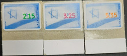 A) 1998, ISRAEL, COATS OF ARMS, NAVY BLUE, MULTICOLORED, IMPERFORATED, NATIONAL FLAG, MNH - Unused Stamps (with Tabs)