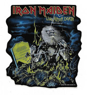 N°2 AUTOCOLLANT IRON MAIDEN, LIVE AFTER DEATH, GROUPE HEAVY METAL - Objets Dérivés