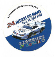 AUTOCOLLANT 24 HEURES DU MANS, JUN 1997, COURSE AUTO AUTOMOBILE, CIRCUIT INTERNATIONAL DU MANS, PUB MOBIL - Autorennen - F1