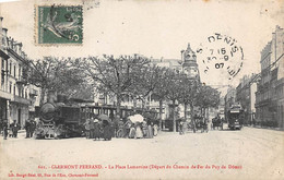 Clermont-Ferrand        63      Le Tramway  Place Lamartine . Départ Des Chemins De Fer        (voir Scan) - Clermont Ferrand