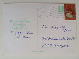 2001..FINLAND ...VINTAGE POSTCARD WITH STAMP..CHRISTMAS - Covers & Documents