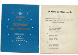 PRIERES DE LA NEUVAINE PERPETUELLE A NOTRE DAME DE LA MEDAILLE MIRACULEUSE - 1953 9 Pages - Religion