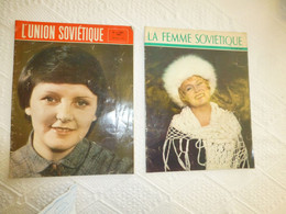 La Femme Soviétique Et L'Union Soviétique, N°4 1982, Lot De 2 Revues ; REV04 - Informaciones Generales