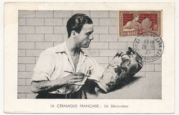 FRANCE => Carte Maximum - 25 La Céramique Française - Paris Rue De Clignancourt - 28/10/1925 - ...-1929