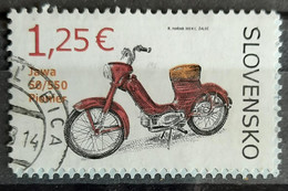 110. SLOVAKIA 2014 USED STAMP HISTORIC MOTORCYCLES - JAWA 50/550 PIONEER . - Gebruikt
