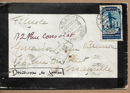 SPANISH MOROCCO MAROC 1940 Cover Sent To Marseille With 1 Stamp COVER USED - Spanisch-Marokko