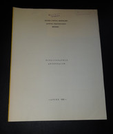 LIVRET 1959 BIBLIOGRAPHIE ARDENNAISE, SOCIETE D'ETUDES ARDENNAISES, ARCHIVES DEPARTEMENTALES A MEZIERES, ARDENNES - Champagne - Ardenne