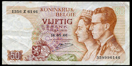 België 50 Frank 14-5- 1966 -NO: 1356 Z 6146 - 50 Francs