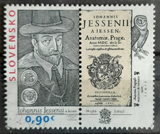 110. SLOVAKIA 2016 USED STAMP JOINT ISSUE WITH CZECH REPUBLIC, HUNGARY AND POLAND, JAN JESSINIUS . - Oblitérés