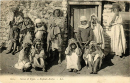 CPA AK LL 6014 Scenes Et Types - Enfants Arabes ALGERIA (793438) - Niños