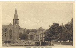 Musson: Grand'Place Et Vue Sur L'Eglise - Musson