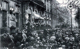 RRR! STRASBOURG - Poincarè Et Clèmenceau Sur La Terasse De L'Hotel-de-Ville - Empfänge