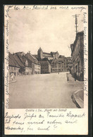 AK Colditz I. Sa., Markt Mit Schloss - Colditz