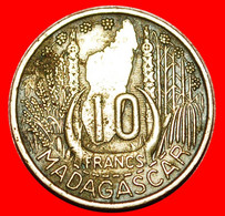 • FRANCE: MADAGASCAR ★ 10 FRANCS 1953 SHIPS! LOW START ★ NO RESERVE! - Madagaskar