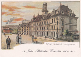 75 Jahre Philatelia Winterthur 1906-1981 - Winterthur Postgebäude - Winterthur