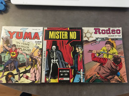 LOT DE 3 ALBUM BD MISTER NO N39  YUMA N91  RODEO N102 - Paquete De Libros