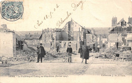 89-SENS-FAUBOURG D'YONNE, EN DEMOLITION FEVRIER 1904 - Sens