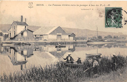 89-SENS-LA FAUSSE RIVIERE VERS LA POMPE A FEU DU P.L.M - Sens