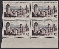 1955 FRANCE N** 1039 MNH Bloc De 4 - Nuovi