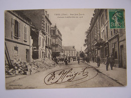CREIL 31-8-18  Rue Jean Jaurès Maisons Bombardées En 1918 - Creil