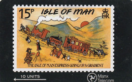 ISLE OF MAN. The Isle Of Man Express Going Up A Gr. 1990. 15000 Ex. 6IOMA. (006) - [ 6] Isle Of Man