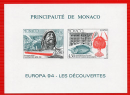 MONACO     BLOCS FEUILLETS SPECIAUX N°  23 A NON DENTELE   NEUF**LUXE Cote  230  Euros - Variétés