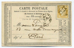 Carte Précurseur CPO / T16 ORBEC EN AUGE + Losange GC 2732 / Dept 13 Calvados / 1873 - 1849-1876: Classic Period