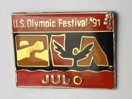 QQ164 Pin's Judo US OLYMPIC FESTIVAL 91 à LOS ANGELES USA - Judo