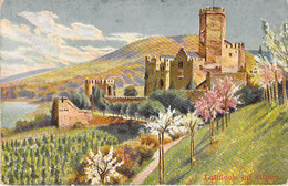 Burg Lahneck Am Rhein 1906 (Künstlerkarte) - Lahnstein