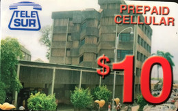 SURINAM  -  Prepaid  - Tele.Sur  -  Prepaid Cellular  -  $ 10 - Surinam