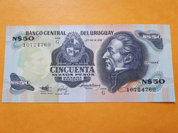 URUGUAY 50 NUEVOS PESOS 1989 G UNC - Uruguay