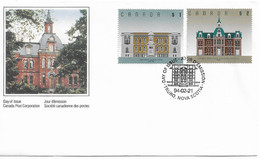 Canada - 1994 - FDC - Canadian Architecture - 1991-2000