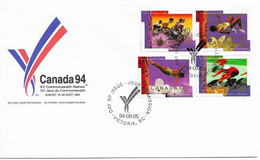 Canada - 1994 - FDC - XV Commonwealth Games - 1991-2000