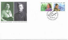 Canada - 1994 - FDC - Remarkable Canadians – Marty Travers – Billy Bishop - 1991-2000