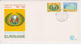 KAMER VAN KOOPHANDEL EN FABRIEKEN KVK SURINAME FDC - Surinam