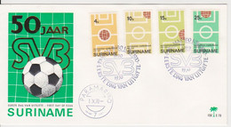 FOOTBALL SOCCER SURINAME FDC - Surinam