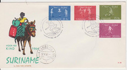 CHILDREN'S GAMES SURINAME FDC - Surinam