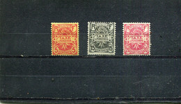 Réunion 1907 Yt 6 8-9 * - Impuestos