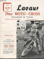 Lavaur 29me Moto-Cross 18 Juin 1978 - Programme Officiel : International Du Vaurais - Championnat De France 125 Cc Junio - Moto