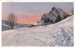 Winter View - Mountains - A. Ruegg & Cie - 441 - Old Postcard - Switzerland - 1922 - Used - Egg