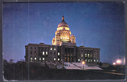 USA United States 1979 / Rhode Island State House At Night, Providence - Providence